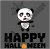 Happy Halloween Horror Panda Kids_ Shirts.