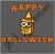 Happy Halloween. Witches Hat. Owl..