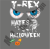 T Rex Hates Halloween Funny T Shirt.